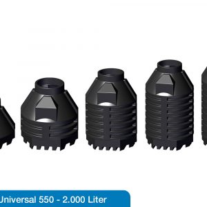 Schacht Universal in verschiedenen Größen.